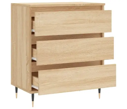 Kumode, Ozolkoka Krāsā, 60X35X70 Cm, Inženierijas Koks Vidaxl