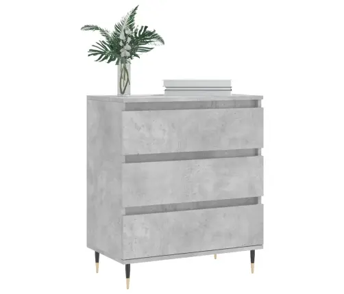 Plaukts, Betona Pelēks, 60X35X70 Cm, Inženierijas Koks Vidaxl