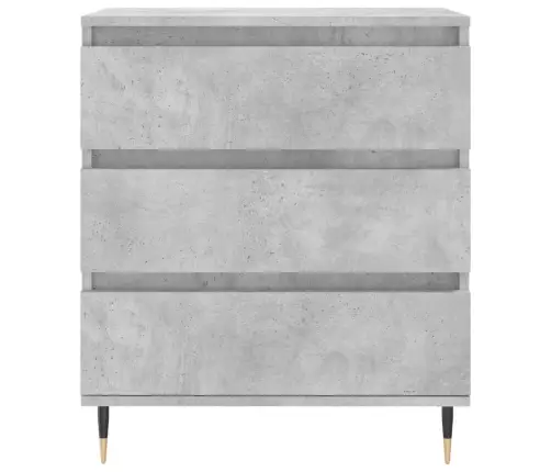 Plaukts, Betona Pelēks, 60X35X70 Cm, Inženierijas Koks Vidaxl