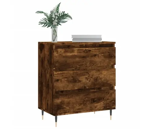 Šoninė Spintelė, Dūminio Ąžuolo, 60X35X70cm Apdirbta Mediena