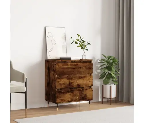 Šoninė Spintelė, Dūminio Ąžuolo, 60X35X70cm Apdirbta Mediena