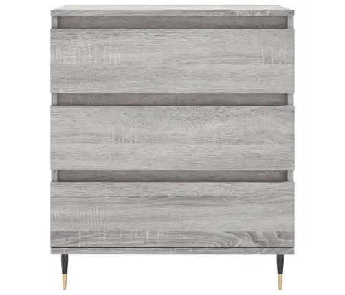 Kumode, Pelēka Ozolkoka, 60X35X70 Cm, Inženierijas Koks Vidaxl