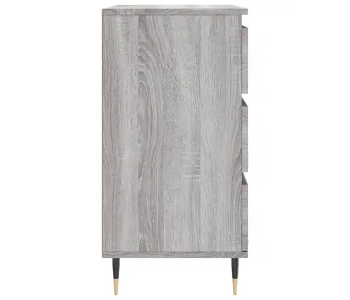 Kumode, Pelēka Ozolkoka, 60X35X70 Cm, Inženierijas Koks Vidaxl