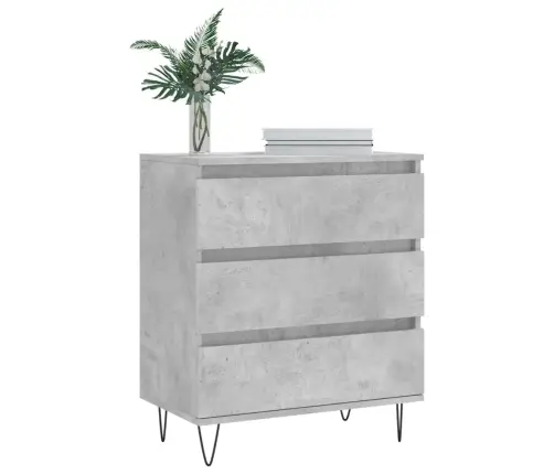 Šoninė Spintelė, Betono Pilka, 60X35X70cm Apdirbta Mediena