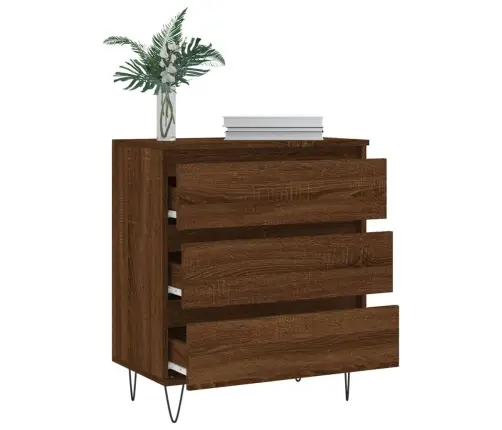 Kumode, Ozolkoka Krāsa, 60X35X70 Cm, Inženierijas Koks Vidaxl