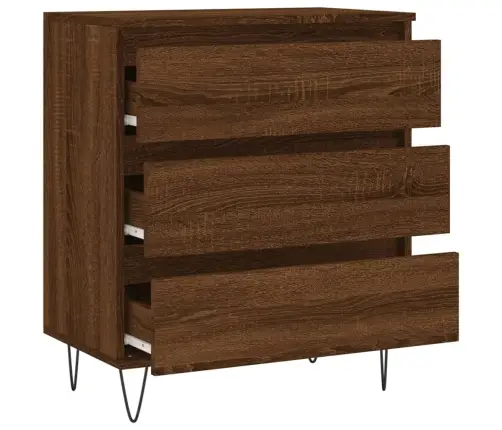 Kumode, Ozolkoka Krāsa, 60X35X70 Cm, Inženierijas Koks Vidaxl