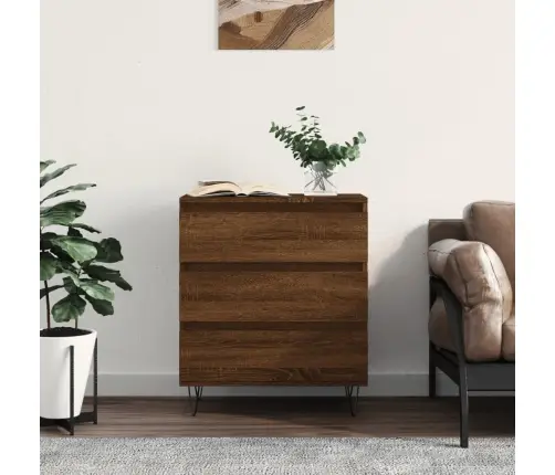 Kumode, Ozolkoka Krāsa, 60X35X70 Cm, Inženierijas Koks Vidaxl