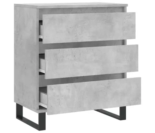 Plaukts, Betona Pelēks, 60X35X70 Cm, Inženierijas Koks Vidaxl