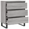 Kumode, Pelēka Ozolkoka, 60X35X70 Cm, Inženierijas Koks Vidaxl Kumode, Pelēka Ozolkoka, 60X35X70 Cm, Inženierijas Koks Vidaxl