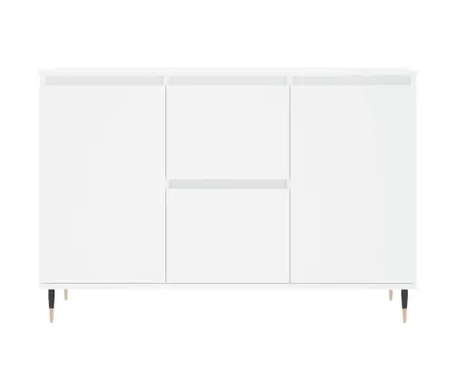 Kumode, Balta, 104X35X70 Cm, Inženierijas Koks Vidaxl