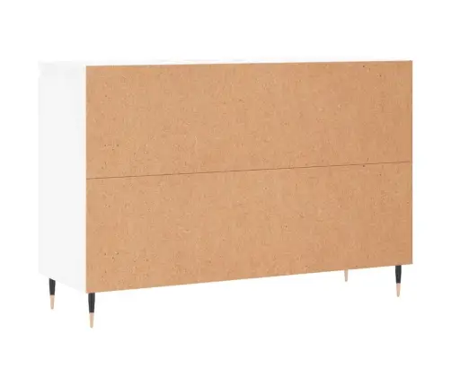 Kumode, Balta, 104X35X70 Cm, Inženierijas Koks Vidaxl