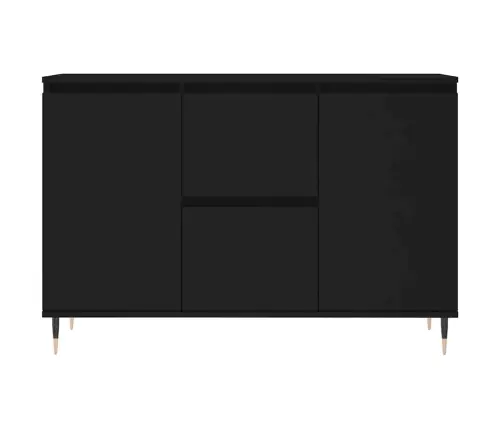 Puhvetkapp, Must, 101,5 X 35 X 70 cm Tehispuit