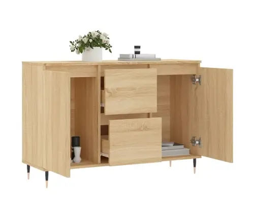 Kumode, Ozolkoka Krāsā, 104X35X70 Cm, Inženierijas Koks Vidaxl