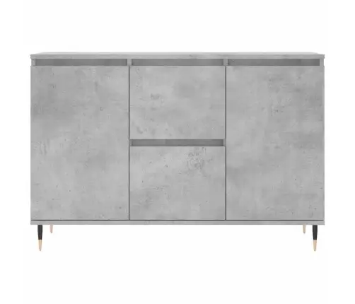 Kumode, Betona Pelēka, 104X35X70 Cm, Inženierijas Koks Vidaxl