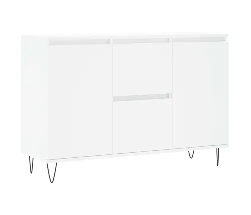 Kumode, Balta, 104X35X70 Cm, Inženierijas Koks Vidaxl