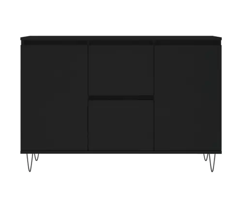 Puhvetkapp, Must, 101,5 X 35 X 70 cm Tehispuit