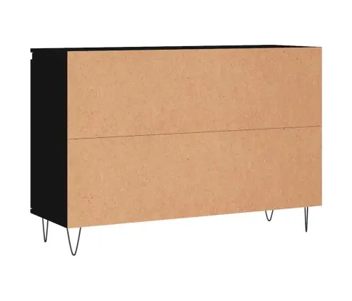 Puhvetkapp, Must, 101,5 X 35 X 70 cm Tehispuit