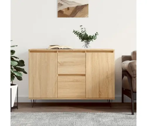 Šoninė Spintelė, Sonoma Ąžuolo, 101,5X35X70cm Apdirbta Mediena