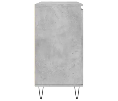 Kumode, Betona Pelēka, 104X35X70 Cm, Inženierijas Koks Vidaxl