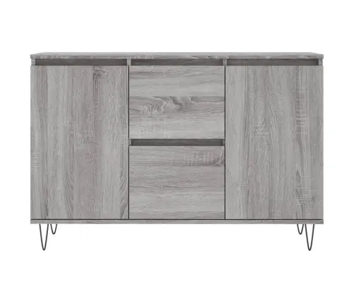 Šoninė Spintelė, Pilka Ąžuolo, 101,5X35X70cm Apdirbta Mediena