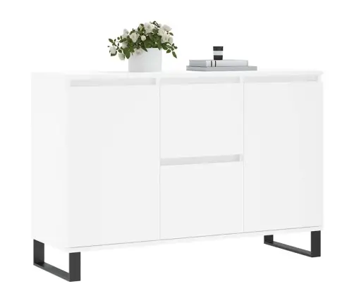 Puhvetkapp, Valge, 101,5 X 35 X 70 cm Tehispuit