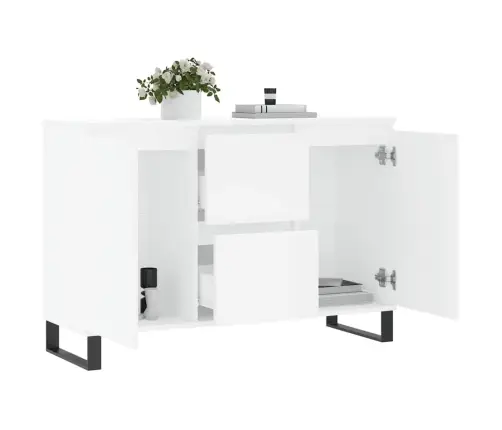 Puhvetkapp, Valge, 101,5 X 35 X 70 cm Tehispuit