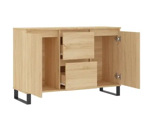 Kumode, Ozolkoka Krāsā, 101,5X35X70 Cm, Inženierijas Koks Vidaxl