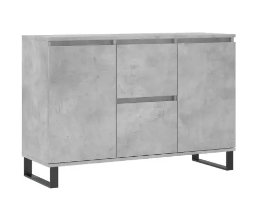 Kumode, Betona Pelēka, 101,5X35X70 Cm, Inženierijas Koks Vidaxl