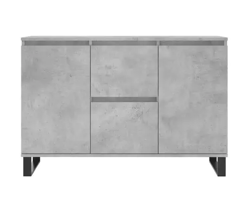 Kumode, Betona Pelēka, 101,5X35X70 Cm, Inženierijas Koks Vidaxl