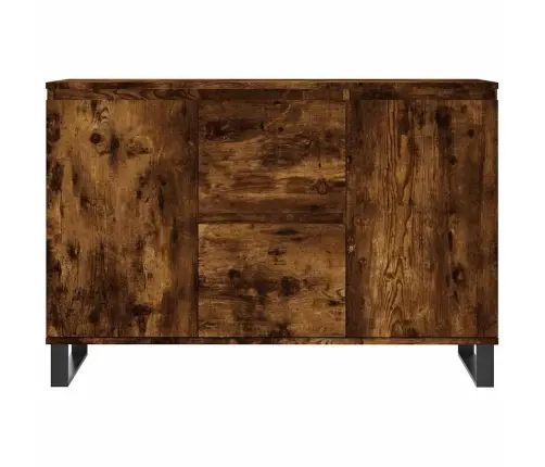 Šoninė Spintelė, Dūminio Ąžuolo, 101,5X35X70cm Apdirbta Mediena