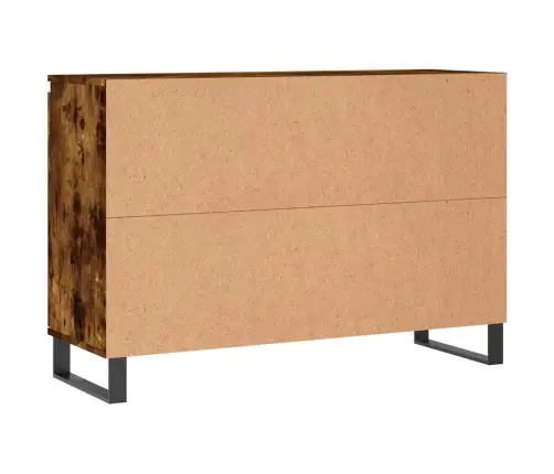 Šoninė Spintelė, Dūminio Ąžuolo, 101,5X35X70cm Apdirbta Mediena