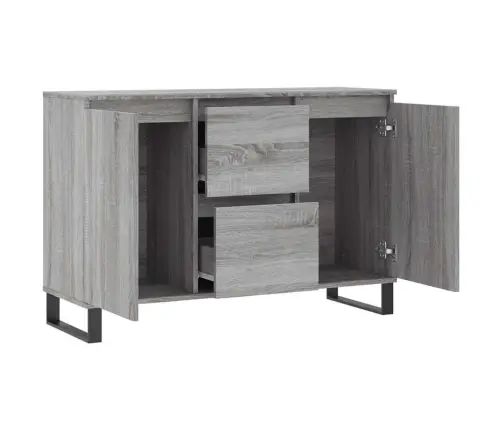 Šoninė Spintelė, Pilka Ąžuolo, 101,5X35X70cm Apdirbta Mediena