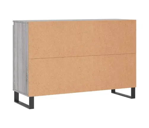 Šoninė Spintelė, Pilka Ąžuolo, 101,5X35X70cm Apdirbta Mediena