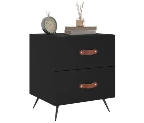 Öökapid 2 Tk, Must, 40 X 35 X 47,5 cm Tehispuit