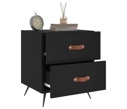 Öökapid 2 Tk, Must, 40 X 35 X 47,5 cm Tehispuit