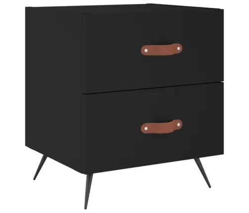 Öökapid 2 Tk, Must, 40 X 35 X 47,5 cm Tehispuit