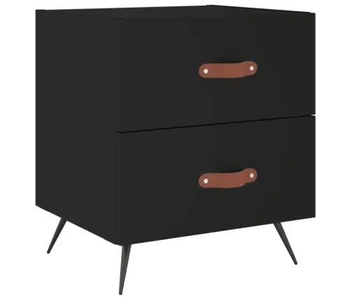 Öökapid 2 Tk, Must, 40 X 35 X 47,5 cm Tehispuit