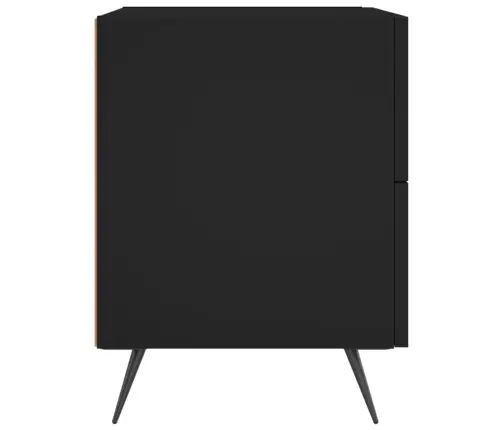 Öökapid 2 Tk, Must, 40 X 35 X 47,5 cm Tehispuit