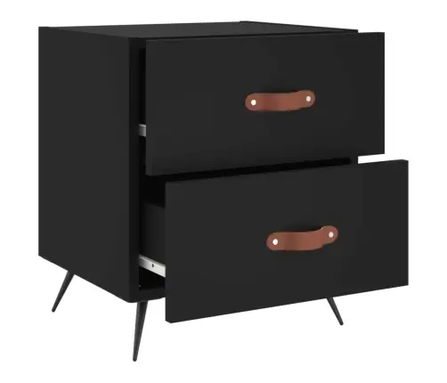 Öökapid 2 Tk, Must, 40 X 35 X 47,5 cm Tehispuit