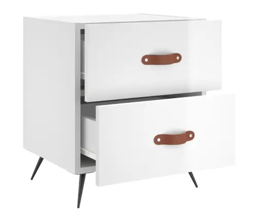 Naktsskapīši, 2 Gab., Balti, 40X35X47,5 Cm, Inženierijas Koks Vidaxl Naktsskapīši, 2 Gab., Balti, 40X35X47,5 Cm, Inženierijas Koks Vidaxl