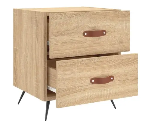 Öökapid 2 Tk, Sonoma Tamm, 40 X 35 X 47,5 cm Tehispuit