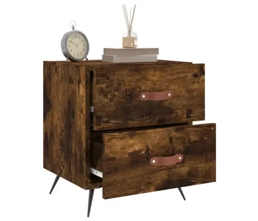 Naktsskapīši, 2 Gb., Ozolkoka, 40X35X47,5 Cm, Inženierijas Koks Vidaxl