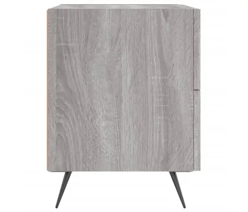 Naktinės Spintelės, 2Vnt., Pilkos Ąžuolo, 40X35X47,5cm Mediena