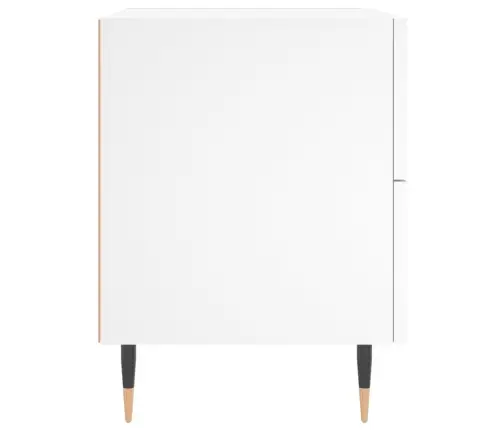 Naktsskapītis, Balts, 40X35X47,5 Cm, Inženierijas Koks Vidaxl