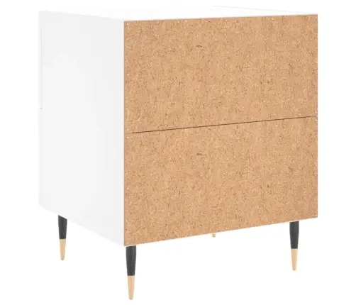 Naktsskapītis, Balts, 40X35X47,5 Cm, Inženierijas Koks Vidaxl