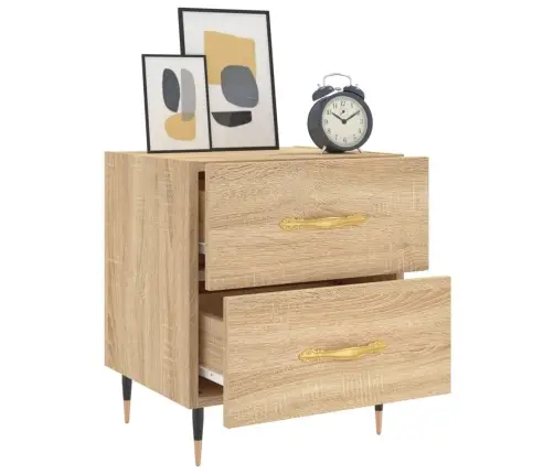 Naktinės Spintelės, 2Vnt., Sonoma Ąžuolo, 40X35X47,5cm Mediena