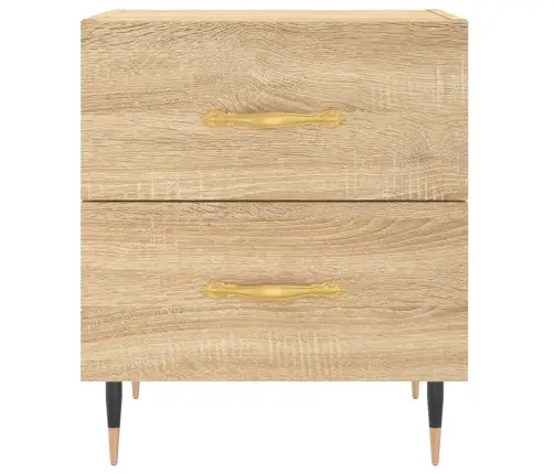 Naktinės Spintelės, 2Vnt., Sonoma Ąžuolo, 40X35X47,5cm Mediena