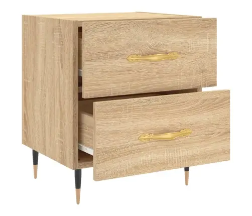 Naktinės Spintelės, 2Vnt., Sonoma Ąžuolo, 40X35X47,5cm Mediena