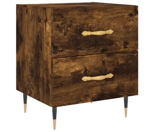 Naktinė Spintelė, Dūminio Ąžuolo, 40X35X47,5cm Mediena