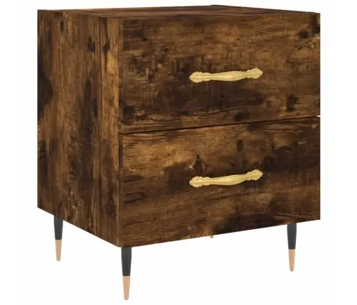 Öökapid 2 Tk, Suitsutatud Tamm, 40 X 35 X 47,5 cm Tehispuit